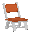 Orange Folding Chair