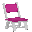 Pink Folding Chair