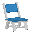 Light Blue Folding Chair