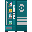 Cyan Vending Machine